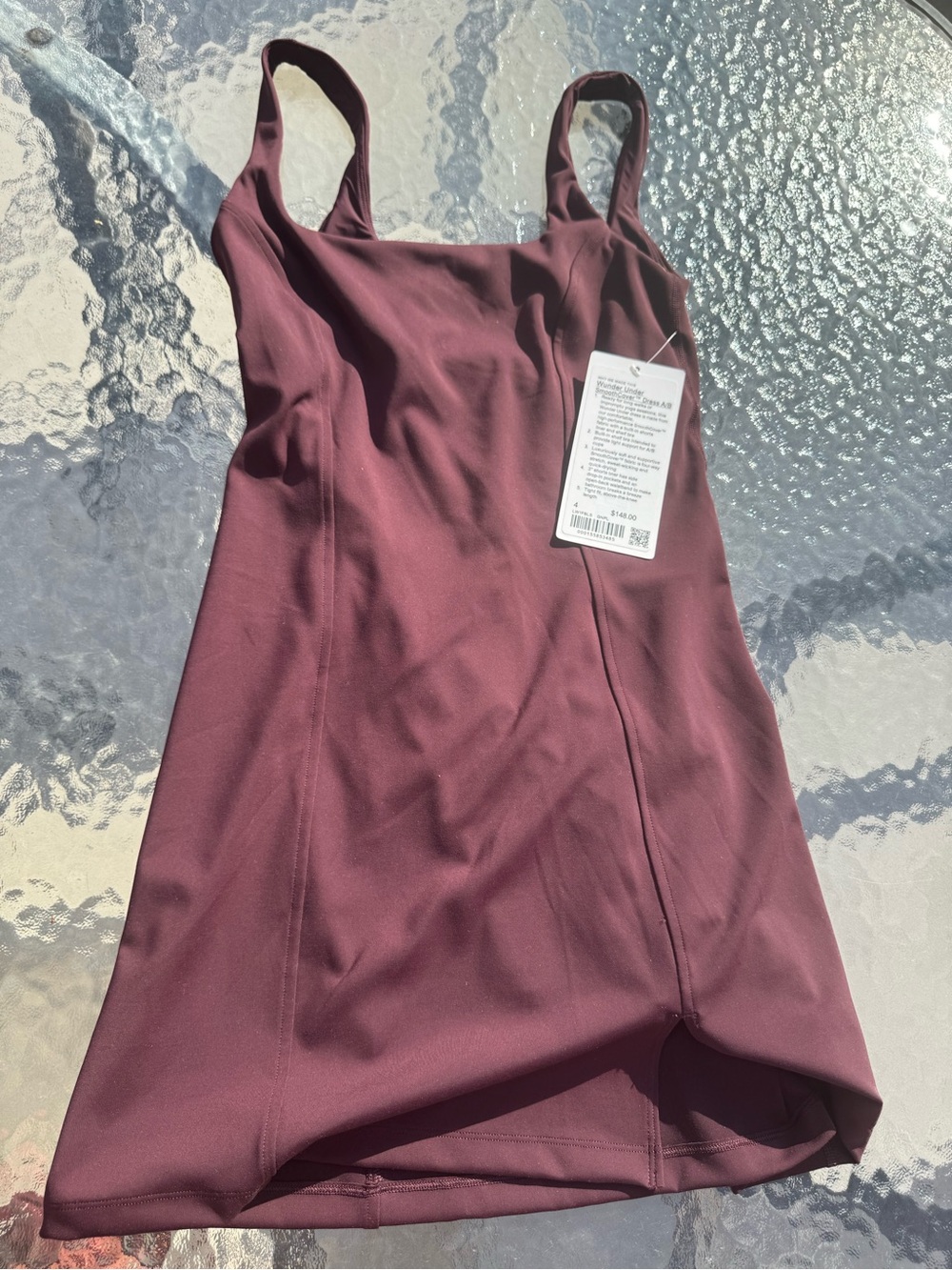 lululemon Sleeveless Bodycon Dress in Wine